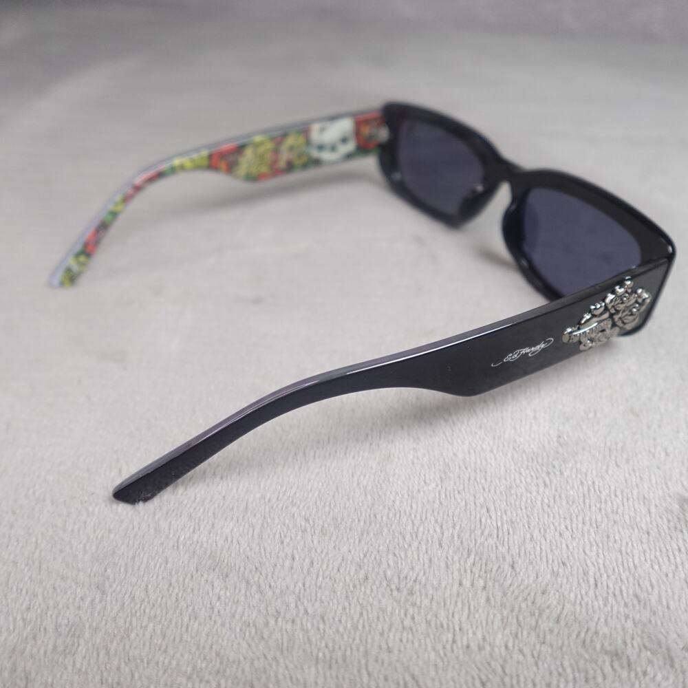 Ed Hardy Ed Kabuki Sunglasses Black UV400 Eternal Love NEW - Picture 11 of 16